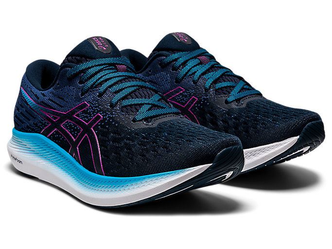 Blue / Purple Asics EVORIDE 2 Women's Running Shoes | ZZPF7616