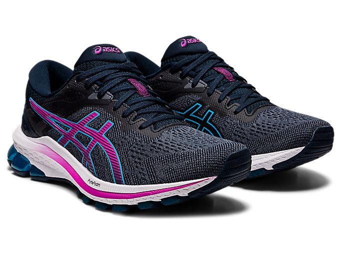 Blue / Purple Asics GT-1000 10 (D) Women's Running Shoes | DULX7233