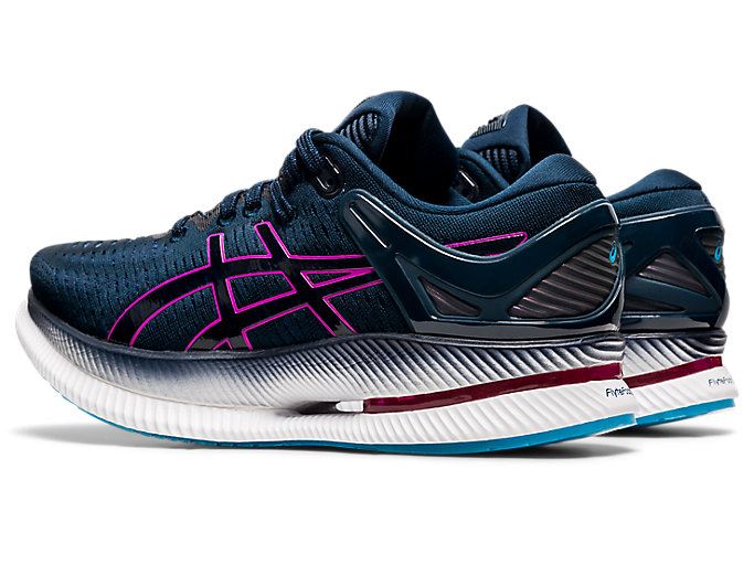 Blue / Purple Asics METARIDE Women's Running Shoes | AKBG6574