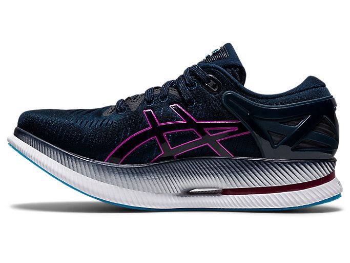 Blue / Purple Asics METARIDE Women's Running Shoes | AKBG6574