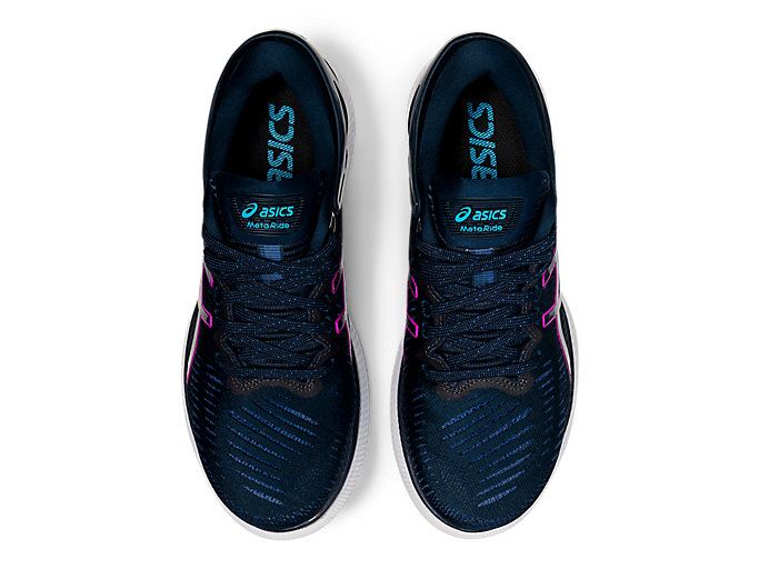 Blue / Purple Asics METARIDE Women's Running Shoes | AKBG6574