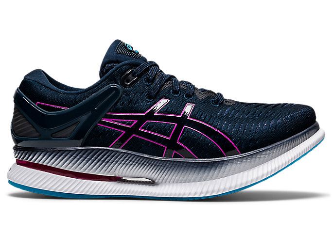 Blue / Purple Asics METARIDE Women\'s Running Shoes | AKBG6574