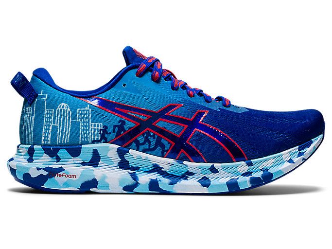 Blue / Red Asics NOOSA TRI 13 BOSTON Men\'s Running Shoes | VHVP0213