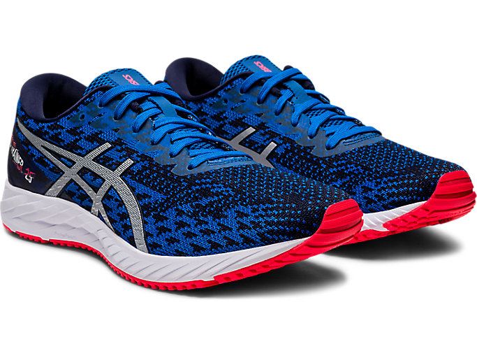 Blue / Silver Asics GEL-DS Trainer 25 Women's Running Shoes | KEDR3247