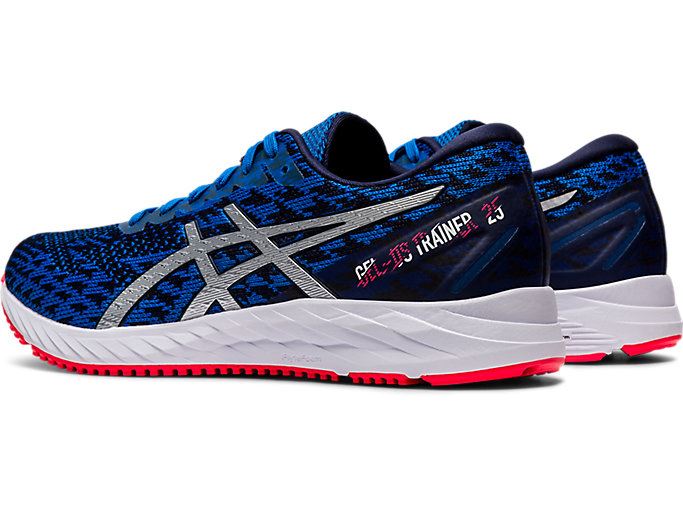 Blue / Silver Asics GEL-DS Trainer 25 Women's Running Shoes | KEDR3247