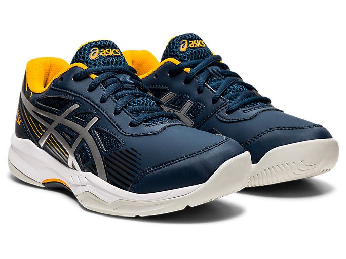 Blue / Silver Asics GEL-GAME 8 GS Kids' Sneakers | LOPK4421