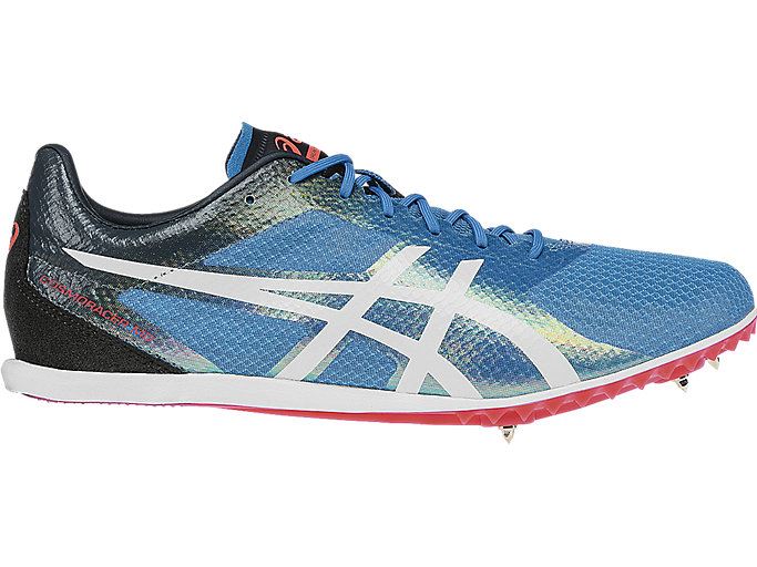 Blue / White / Asics Cosmoracer MD Men's Track Shoes | BEXF7609