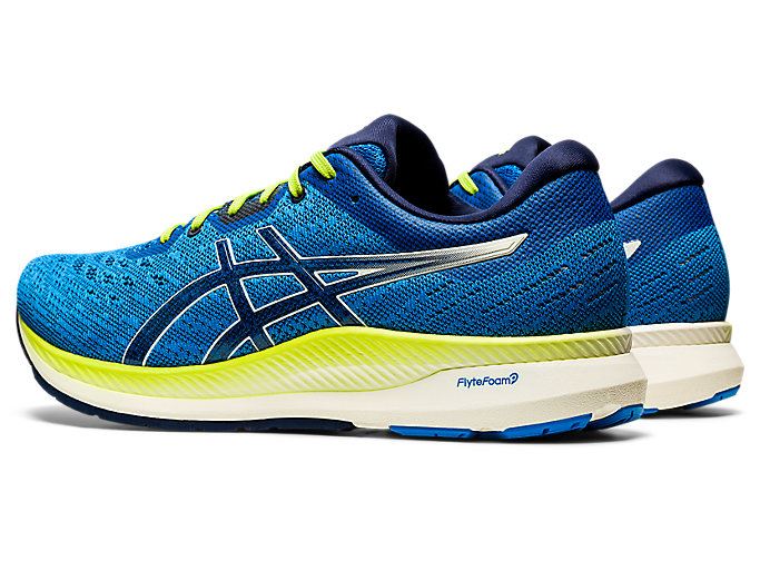 Blue / White Asics EVORIDE Men's Running Shoes | UTHF3908