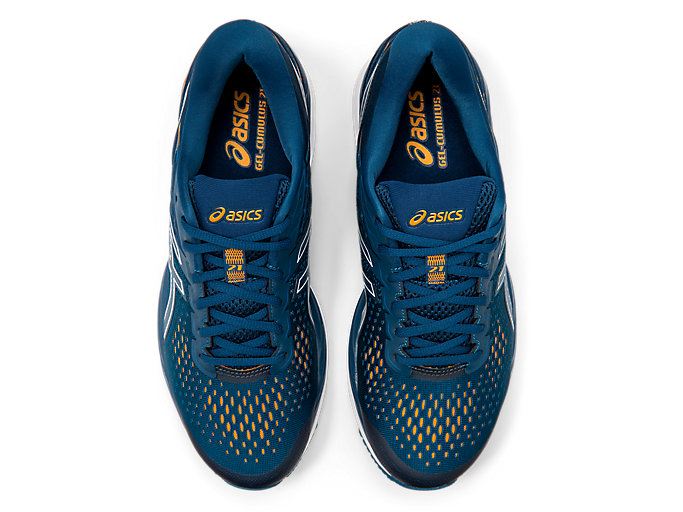 Blue / White Asics GEL-CUMULUS 21 Men's Running Shoes | UKEO0513