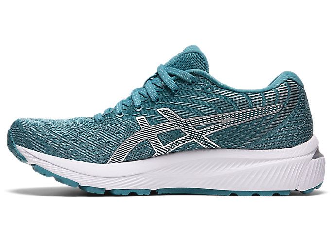 Blue / White Asics GEL-CUMULUS 22 Women's Running Shoes | WSHQ4139