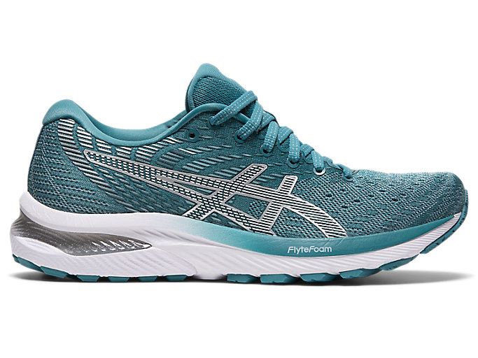 Blue / White Asics GEL-CUMULUS 22 Women\'s Running Shoes | WSHQ4139