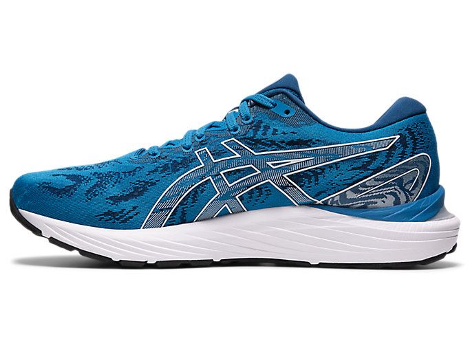 Blue / White Asics GEL-CUMULUS 23 Men's Running Shoes | MKKE8421