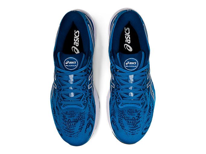 Blue / White Asics GEL-CUMULUS 23 Men's Running Shoes | MKKE8421