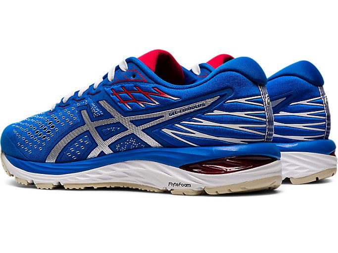 Blue / White Asics GEL-Cumulus 21 Retro Tokyo Women's Running Shoes | BHOW7568