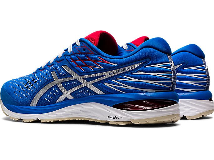 Blue / White Asics GEL-Cumulus 21 Retro Tokyo Men's Running Shoes | MXRO5703