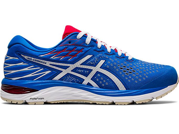 Blue / White Asics GEL-Cumulus 21 Retro Tokyo Men\'s Running Shoes | MXRO5703