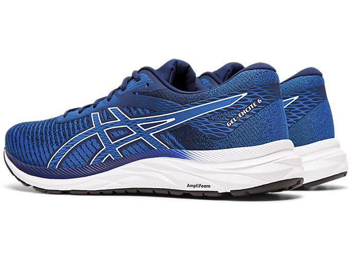 Blue / White Asics GEL-EXCITE 6 Twist Men's Running Shoes | VTMU0464