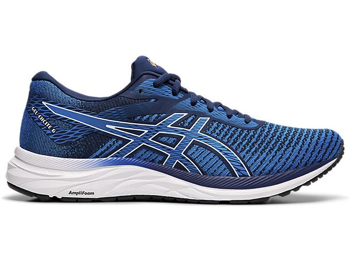 Blue / White Asics GEL-EXCITE 6 Twist Men\'s Running Shoes | VTMU0464