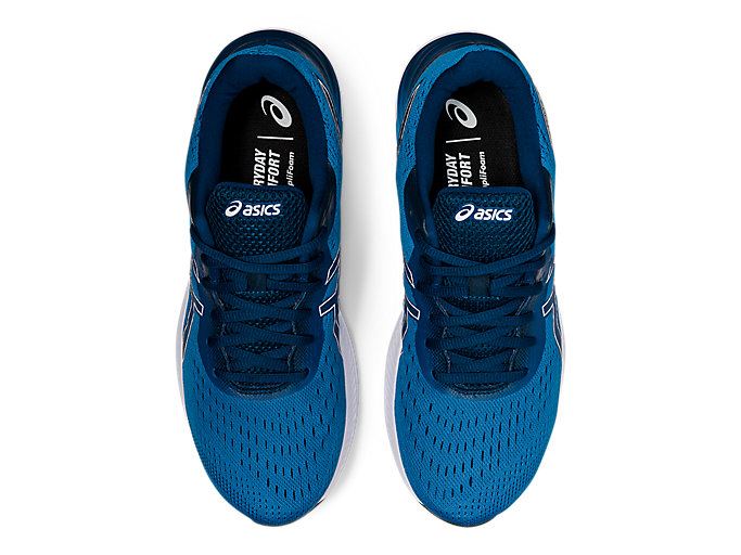 Blue / White Asics GEL-EXCITE 8 Men's Running Shoes | YQVH1035