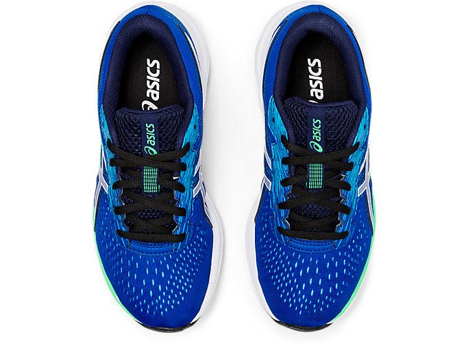 Blue / White Asics GEL-Excite 7 GS Wide Kids' Sneakers | YMVZ9150