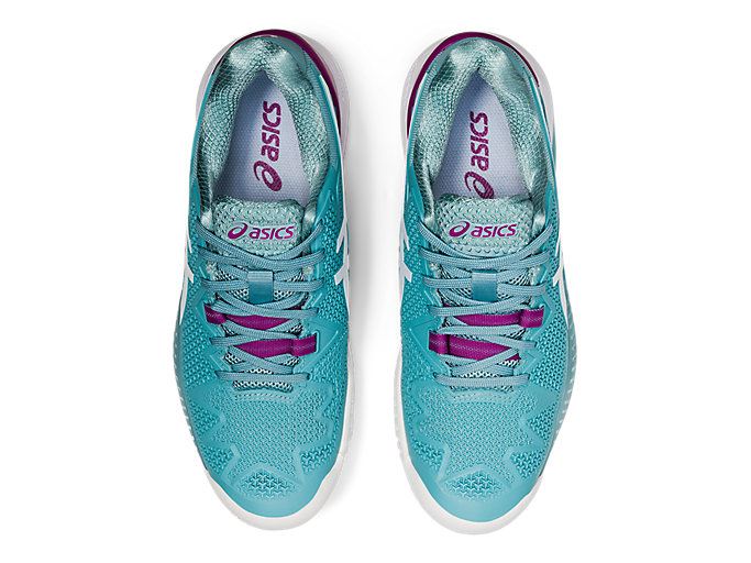 Blue / White Asics GEL-Resolution 8 Women's Tennis Shoes | OOWJ2439
