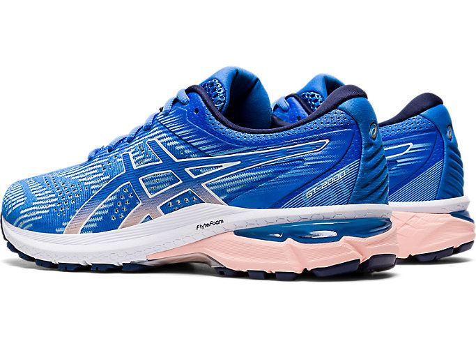 Blue / White Asics GT-2000 8 Women's Running Shoes | NJRG8762