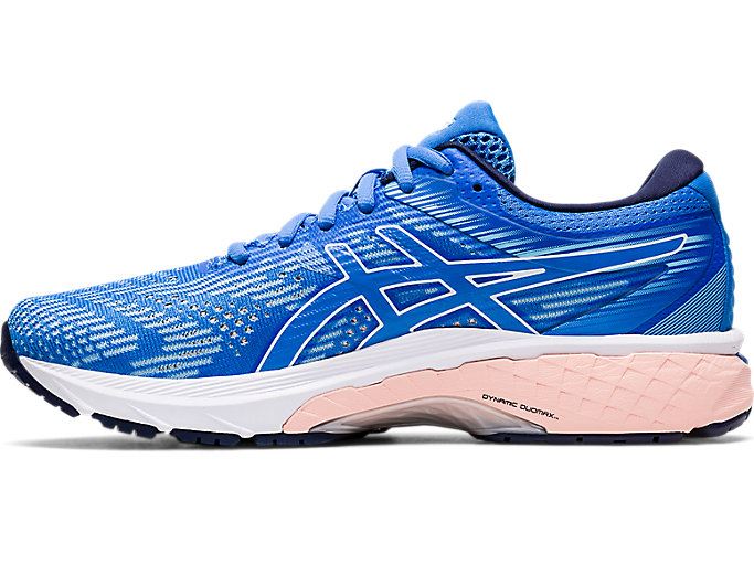 Blue / White Asics GT-2000 8 Women's Running Shoes | NJRG8762