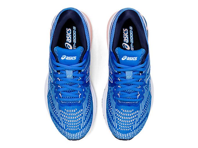 Blue / White Asics GT-2000 8 Women's Running Shoes | NJRG8762