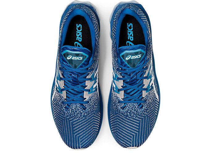 Blue / White Asics NOVABLAST Men's Running Shoes | JTAN9656