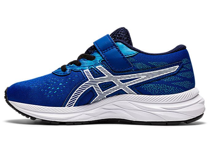 Blue / White Asics PRE EXCITE 7 PS Kids' Sneakers | MVSZ7748