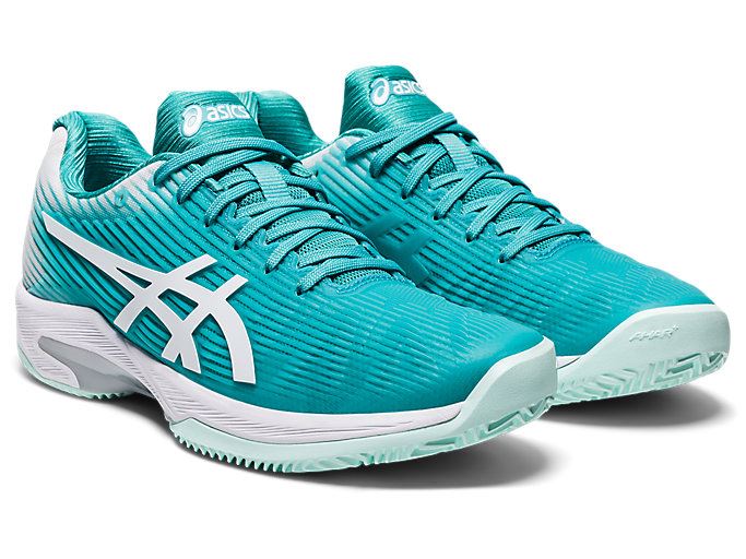 Blue / White Asics SOLUTION SPEED FF Clay Women's Tennis Shoes | CTVQ8834