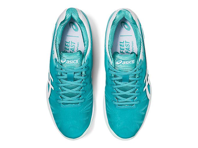 Blue / White Asics SOLUTION SPEED FF Clay Women's Tennis Shoes | CTVQ8834