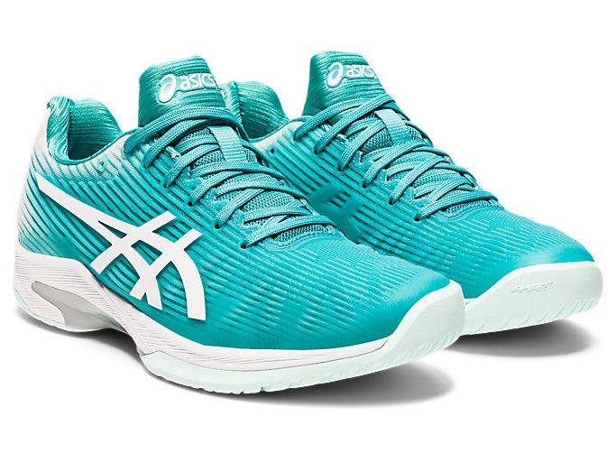 Blue / White Asics SOLUTION SPEED FF Women's Tennis Shoes | UVYR2729