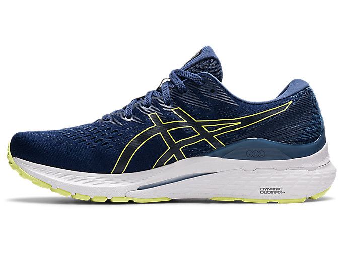 Blue / Yellow Asics GEL-KAYANO 28 Men's Running Shoes | FNJD5824