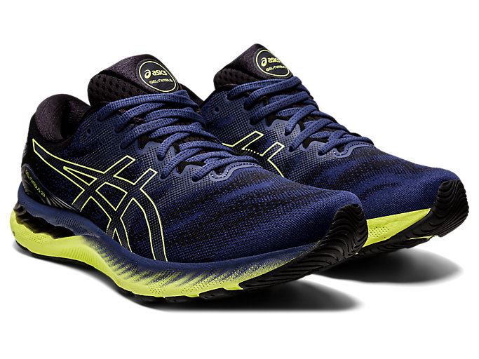 Blue / Yellow Asics GEL-NIMBUS 23 Men's Running Shoes | BOJL7126