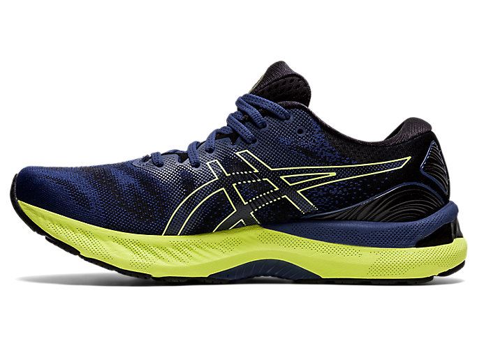 Blue / Yellow Asics GEL-NIMBUS 23 Men's Running Shoes | BOJL7126