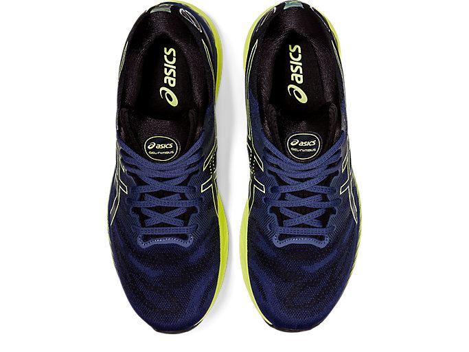 Blue / Yellow Asics GEL-NIMBUS 23 Men's Running Shoes | BOJL7126