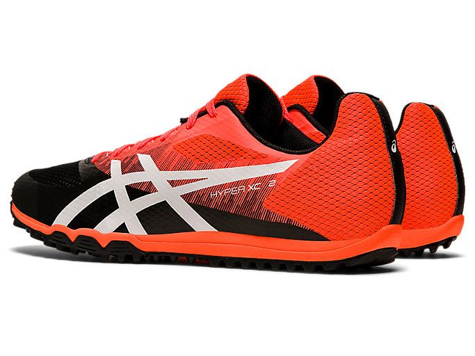 Coral / White Asics HYPER XC 2 Men's Track Shoes | DQVX7603