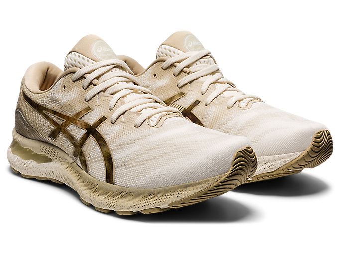 Cream Asics GEL-NIMBUS 23 Men's Running Shoes | LVAG7110