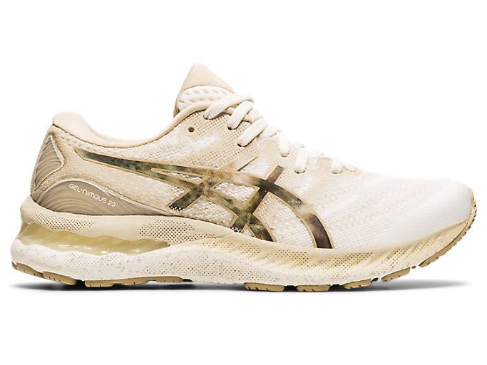 Cream Asics GEL-NIMBUS 23 Women's Running Shoes | KGWQ1185