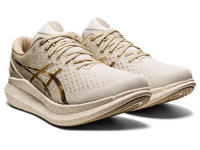 Cream Asics GLIDERIDE 2 Men's Running Shoes | QIVR2019