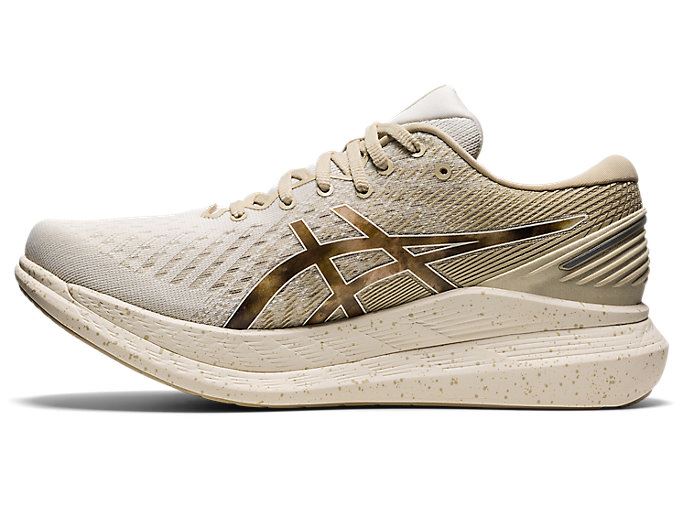 Cream Asics GLIDERIDE 2 Men's Running Shoes | QIVR2019