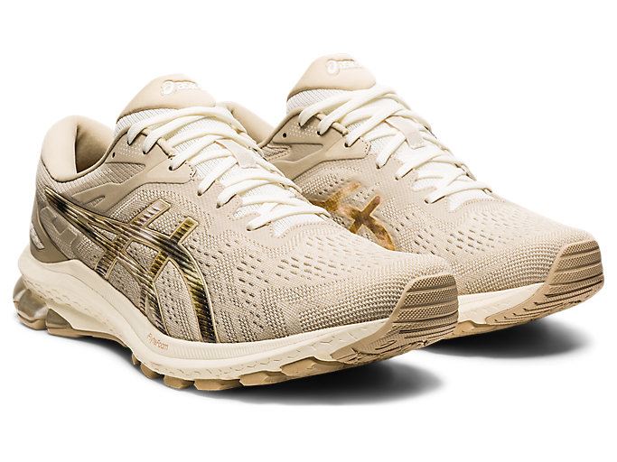 Cream Asics GT-1000 10 Men's Running Shoes | BYAQ6952