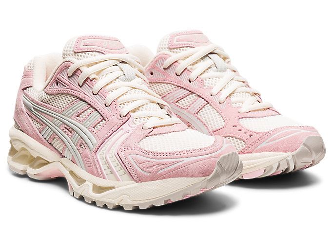 Cream / Pink Asics GEL-KAYANO 14 Women's Sneakers | XMWA5689