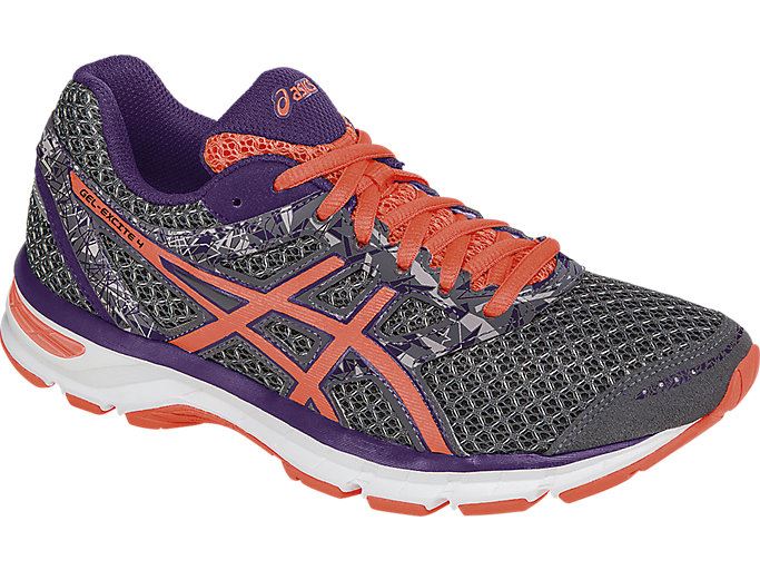 Dark Grey / Coral / Purple Asics GEL-Excite 4 Women's Running Shoes | EIZY0837