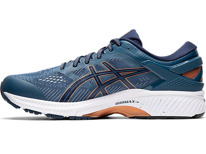 Dark Grey / Navy Asics GEL-KAYANO 26 (4E) Men's Running Shoes | XHPV3783