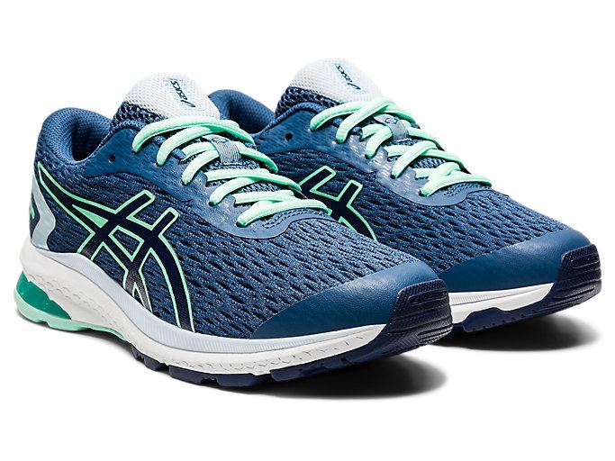 Dark Grey / Navy Asics GT-1000 9 GS Kids' Sneakers | LYWY3177