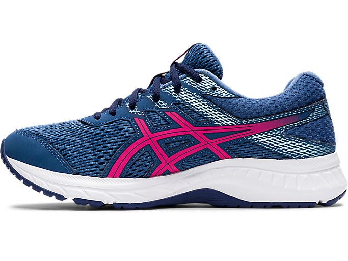 Dark Grey / Pink Asics GEL-CONTEND 6 Women's Running Shoes | LOPC4863