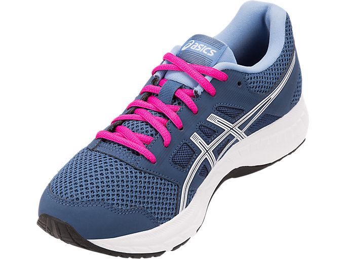 Dark Grey / White Asics GEL-CONTEND 5 Women's Running Shoes | GTRI7461