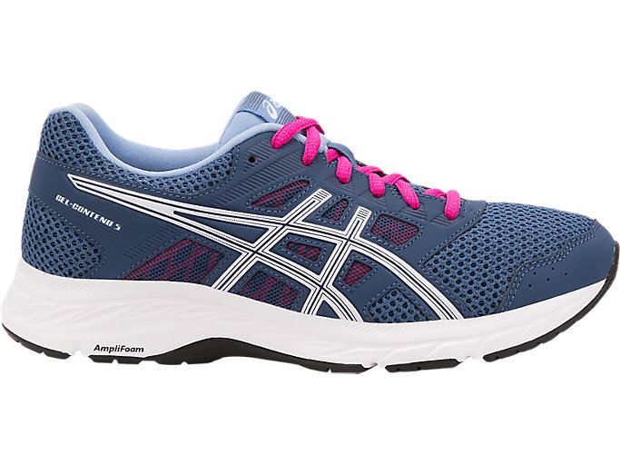 Dark Grey / White Asics GEL-CONTEND 5 Women's Running Shoes | GTRI7461